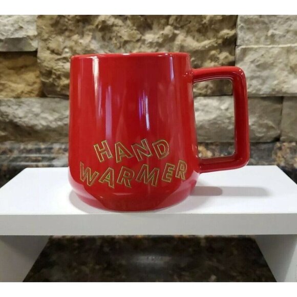 Starbucks Red Hand Warmer Ceramic Mug 12 oz 2019 - Picture 1 of 5